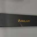 Annlary Hair Straightener 1 Inch Flat Iron and Curler 2 in 1 Titanium Ceramic Ionic Dual Voltage Straightener with Heat-Resistant Silicone, for Less Frizz, Shinier & Smoother