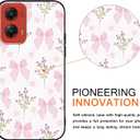 2 Pack Pink Bow Phone Case for Motorola Moto G Stylus Only for 5G 2024 6.7",Cute Kawaii Ribbon Bowknot Floral Flower Pattern Cases Aesthetic Design,TPU Bumper Protective Cover for Girls Women