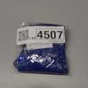 Fabric 3D Flowers Beads Patches Sequins Rhinestone Appliques Embroidery Lace Trims Mesh Sew On Patch for DIY Wedding Dress (Blue)