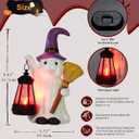 Qeeman Ghost Statues for Garden Decor : Halloween Waterproof Outdoor Decorations Yard Art Resin Figurines for Patio Balcony Porch Lawn Ornaments