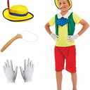 fun shack Puppet Costume for Kids, Fairytale Costumes for Boys, Puppet Costume for Girls Boys, Long Nose Costume, Large