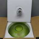 Semi Flush Mount Ceiling Light Fixture,Hallway Light Fixtures,Vintage Globe Glass Ceiling Fixture with Green Shade,Kitchen Ceiling Light Fixture,Farmhouse Ceiling Lighting for Bathroom Entryway Porch