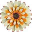 YEAHOME Metal Flower Wall Decor, 16" Wall Art Hanging Decorations for Home Bathroom, Bedroom, Living Room, Office, Boho Art, Indoor Outdoor Decorations Patio Garden Decor