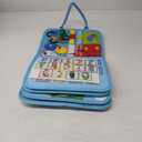 Busy Board Montessori Toys for 1 2 3 4 Year Old Boys & Girls Birthday Gifts, Toddlers Sensory Educational Travel Activities Busy Book with Fishing Game & Alphabet Puzzle & Fine Motor Skills (Light Blue)