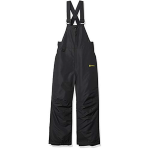 Solstice Apparel Kids Snow Ski Bib Pants, Black, 18