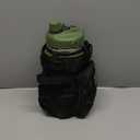 1 Gallon Water Bottle with Military Style Bottle Holder Bag Insulated Stainless Steel Water Jug for Men (Army Green)