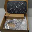 Veken Wide High Pressure Rain Shower Head with Handheld, Handheld Shower Heads with Multi Spray Modes, Rainfall Combo with 15" Metal Extension Arm,Detachable Dual Shower, Bathroom Decor,Chrome Silver (11.8 Inch(Standard))