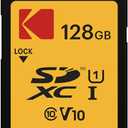 Kodak SDXC Card 128GB UHSI U1 V10 Premium, up to 85MB/s Read Speed, for Full HD Video and HighResolution Pictures, Compatible with SDXC Standard  EKMSD128GXC10K
