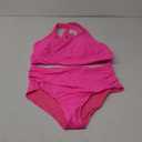 Tempt Me Plus Size High Waisted Bikini - Women Two Piece Swimsuit Tummy Control Bathing Suit 2025 Swimwear (Hot Pink, 14Plus)