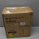 BONSEN Shredder for Home Office, 4 Gallons 8-Sheet Cross Cut Credit Card Shredder, Small Paper Shredder for Home Use, High Security Level P-4, ETL Certification (S3101) (Black)