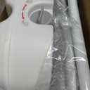WeHwupe Raised Toilet Seat with Handles for Elderly - Toilet Seat Risers for Seniors with Adjustable Padded Arms - Elevated Toilet Safety Seat for Standard or Elongated Commode