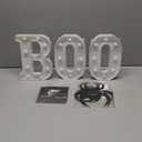 LED Light up Letters Halloween Spooky Marquee Letters Lights Battery Powered Decorative Standing Alphabet Letter for Home Bedroom Living Room Halloween Ghost Horror Party Black Decor (Boo Style9)