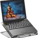 Simple Houseware Mesh Laptop Stand with 11-Levels Adjustable Ventilated Computer Holder, Black