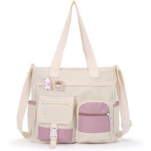 Phaoullzon Crossbody Cute Bag for Teens Kawaii Messenger Purse Nylon Shoulder Tote Bags