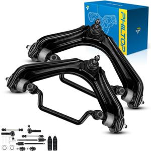 PHILTOP 12pcs Front Suspension Kit for Explorer 1997-2010, Mountaineer 1998-2010, Upper Control Arm And Ball Joint Outer Inner Tie Rod End Sway Bar Link, K620224 K620225 K8695T ES3461 EV421 K7275