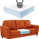 Firm Couch Cushion Replacement 24 * 24 * 6 Inch High Density Foam Replacement Sofa Cushions Wrapped with Polyester Batting Couch Cushion Inserts with Removable Cover