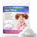 Welacer Polyfill Stuffing 3.5oz/100g, Premium Polyester Fiber Fill for Stuffed Animals, Crochet Toys & DIY Crafts, High Resilience Fiberfill Stuffing for Small Projects, Machine Washable