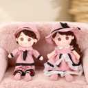 2 x Soft Baby Doll, Plush Rag Doll Toys for 1+ Year Old Girls & Boys, Huggable Toddler Doll Snuggle Buddy, Ideal First Birthday Gift, Snuggle Buddy for Infants, 17.7 Inch 2 Pack (Pink)