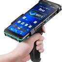 Tera Android 11 Barcode Scanner PDA: with Pistol Grip Wi-Fi 6 Ready Handheld Mobile Computer 6 Full Screen Qualcomm CPU HS7 Scan Engine IP67 Rating 4+64 GB QC 3.0 Fast Charge Inventory Scanner P600 (Black), Code is 1111