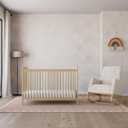 Storkcraft Pasadena 3-in-1 Convertible Crib – GREENGUARD Gold Certified, 100% Solid Wood, Fits Standard Crib Mattress, Converts to Toddler Bed and Daybed, 4 Mattress Heights (Driftwood)