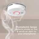 Kidde Smart Smoke Detector, WiFi, Alexa Compatible Device, Hardwired w/Battery Backup, Voice & App Alerts, 2 Pack