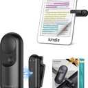 [#1 Magnetic Tech] Remote Control Page Turner for Kindle Paperwhite with Wrist Strap, 2-in-1 Kindle Accessories for iPhone, iPad, Camera Video Record & Shutter Selfie,Ideal Valentines Gift (Black)