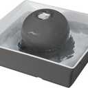 PetSafe Drinkwell Ceramic Pet Water Fountain - Quiet Automatic 70oz Dispenser for Cats & Dogs with Filters - Dishwasher Safe Square Design