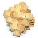 6in Wood Geo Decor Natural