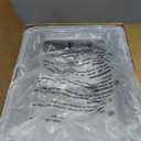 Stainless Steel Cat Litter Box, Odor Free Metal Litter Box with High Sides Lid, Open Top Low Entry Litter Pan Include Scoop Easy Cleaning Anti-Scratch Kitty Cat Box Anti-Urine Leakage, Non-Sticky, M (Light Grey(17.5 in))