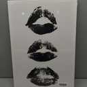 Stylish Black Lips Print for Wall Art Decor - Ideal for Powder Rooms, Dorm Rooms and Bedrooms, Preppy Black Lips Wall Poster for Women with Trendy and Stylish Designs, 23.5 x 15.5