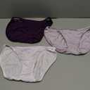 Vanity Fair Illumination String Bikini Panty 18108, Sangria/Earthy Grey/White, 6 (18309)