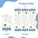 2026 Graduation Disposable Paper Napkins, Guest Dinner Hand Towels for College School Grad Class Congrats Celebration, Cocktail Party Decorations (80, Blue & Gold)
