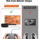 DUXICEPIN Charging Grip for Switch 2 JoyC0n  LED Indicator, Magnetic Fast Charging, Play While Charging, Lightweight Ergonomic Design, Includes USB Cable