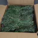 TURNMEON 9 Ft Prelit Artificial Christmas Garland Decor Timer 50 Lights 8 Modes Berry Snowy Bristle Pinecone Battery Operated Xmas Christmas Decoration Mantle Fireplace Home Indoor Outdoor