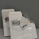 BOOMIBOO 50 Pack Individual Cupcake Containers, Cupcake Boxes with Window, Food Grade Cupcake Holders with Inserts, Stackable Deep Cupcake Carrier (White)