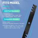 ACEBRI Mulching Blades 42 '' for Ariens 21546095, 42 '' for Craftsman 127843, 134149, 138498, for Craftsman LT2000 LT1000 532134149 for Husqvarna 42'' mulching Riding Mower Blades(5 Point Star), 2Pack