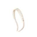 EVITA PERONI Headbands for Women with Teeth Non Slip Comfortable Comb Hair Band for Eyewear, No Pressure-White