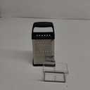 Urbanstrive Cheese Grater With Container Box Grater Stainless Steel Graters for Kitchen Cheese Shredder Parmesan Shredder Kitchen Gadgets Kitchen Tools Kitchen Gifts for Chef Dishwasher Safe Zester (Black)