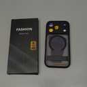 for iPhone 17 Pro Case with Stand, Magnetic Compatible with MagSafe, Camera Control Button, Full Lens Protection, Rugged Military Grade Drop, Translucent Matte Slim Case for iPhone 17 Pro, Black