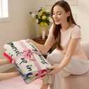Joiedomi Mothers Day Blanket Gifts for Mom Birthday Gifts Soft Flannel Blanket for Mom Grandma from Daughter Son 50" x 60" Colorful
