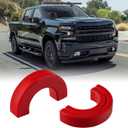 Tow Hook Covers Fit for Chevy Silverado 1500 2007-2025/GMC Sierra 1500 2007-2018, Customized Car Tow Hooks Compatible with Chevrolet Silverado 1500 Accessories 2007-2025 (Red)