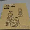 Panasonic Cordless Phone with Answering Machine, Advanced Call Block, Bilingual Caller ID and High-Contrast Display, Expandable System with 2 Handset Cordless Telephones - KX-TGD832M (Metallic Black)