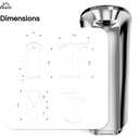 FKWin Automatic Soap Dispenser, Touchless Sensor Hand Soap Dispenser 17oz/500ml, 5 Adjustable Dispensing, Wide Opening Refillable Reservoir, Battery Powered for Bathroom & Kitchen Silver