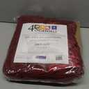 Thermee Micro Flannel Twin Size Blankets, Lightweight All Seasons Cozy Blanket, Throw Blankets for Home and Living Room, Comfy & Soft Blanket for Couch, Machine Wash, No Pilling - Burgundy