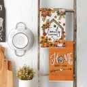 2 x Artoid Mode Pumpkin Sunflowers Fall Kitchen Towels Set of 4 18x26 Inch