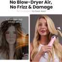 ZAVAREA Thermal Brush, 1.5 Inch Heated Round Brush Stylers, 800M Negative Ions Ceramic for Less Frizz Damage, 4 Temperature Set, Dual Voltage for Travel, Easy Use Boosts Shine, Dual Voltage