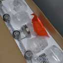 Bathroom Light Fixtures 5-Light Brushed Nickel Vanity Light with Clear Glass Shade, Modern Wall Lights for Bedroom Hallway Living Room (Silver)