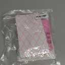 VEBZIN 2 Pack Sparkly Large And Medium Mesh Fishnet Tights For Women Glitter Rhinestone Fishnets Stockings (Pink)