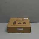 Glass Candle Holder Set of 3, Gold Metal House-Shaped Candle Holders with Textured Glass for Wedding Decor, Elegant Table Centerpieces & Home Accents, Housewarming Gifts for New Home (Gold Copper Frame)