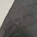 West Llama Linen Front Car Seat Cover Protector Anti-Slip Bottom Seat Cover Fits 95% of Vehicles,Wrapping Around The Bottom,Diamond Pattern(Black-1Pc)